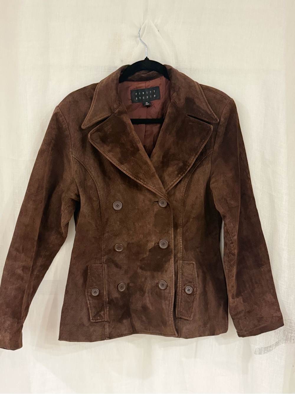 Vintage Finity Studio Genuine Leather Suede Jacket Women’s Size 10